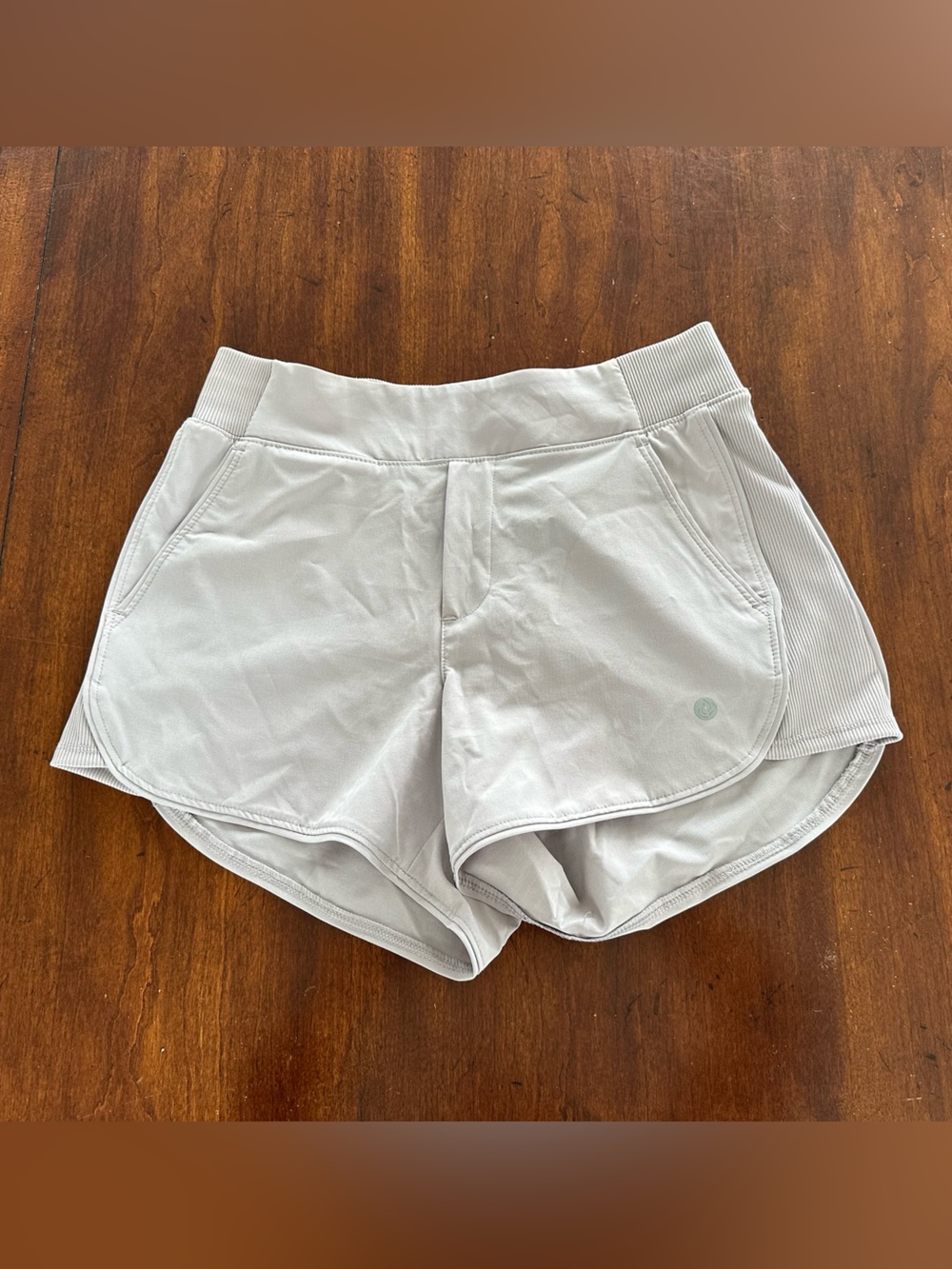 Apana Light Gray Women's Athletic Shorts